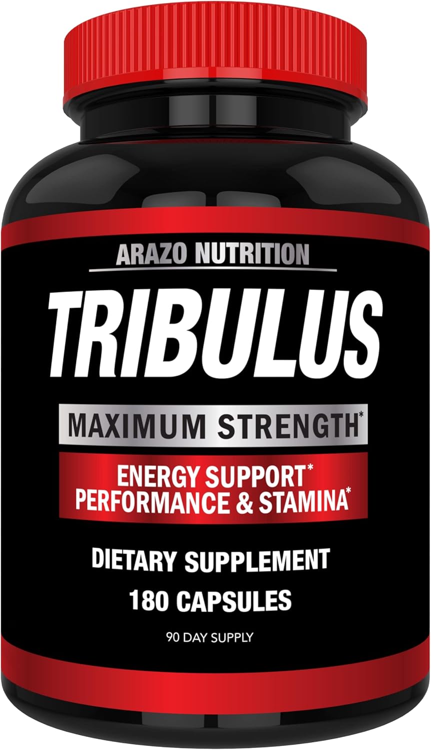 Arazo Nutrition |Tribulus Terrestris 1500mg Extract Powder |180 Capsules