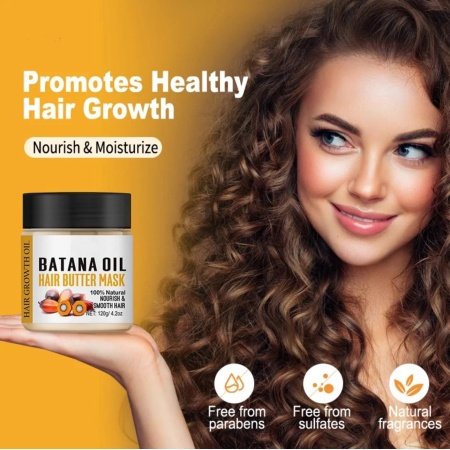 Batana Oil from Honduras as Hair Mask, Scalp assist withment for Growth & Anti-Hair Loss – 4.2 oz (120g) - الصورة 8