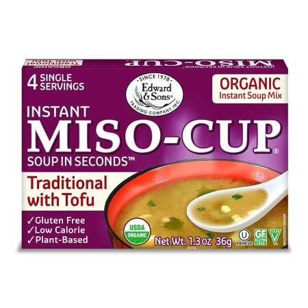 Edward & Sons Traditional Instant Miso-Cup with Tofu – Instant Miso Soup Packets, Miso Soup with Tofu, Instant Soup Packets, 36gm - الصورة 7