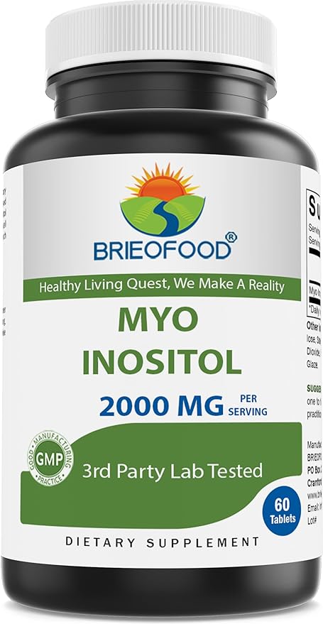 Brieofood Myo Inositol 2000 mg per serving – 60 Tablets