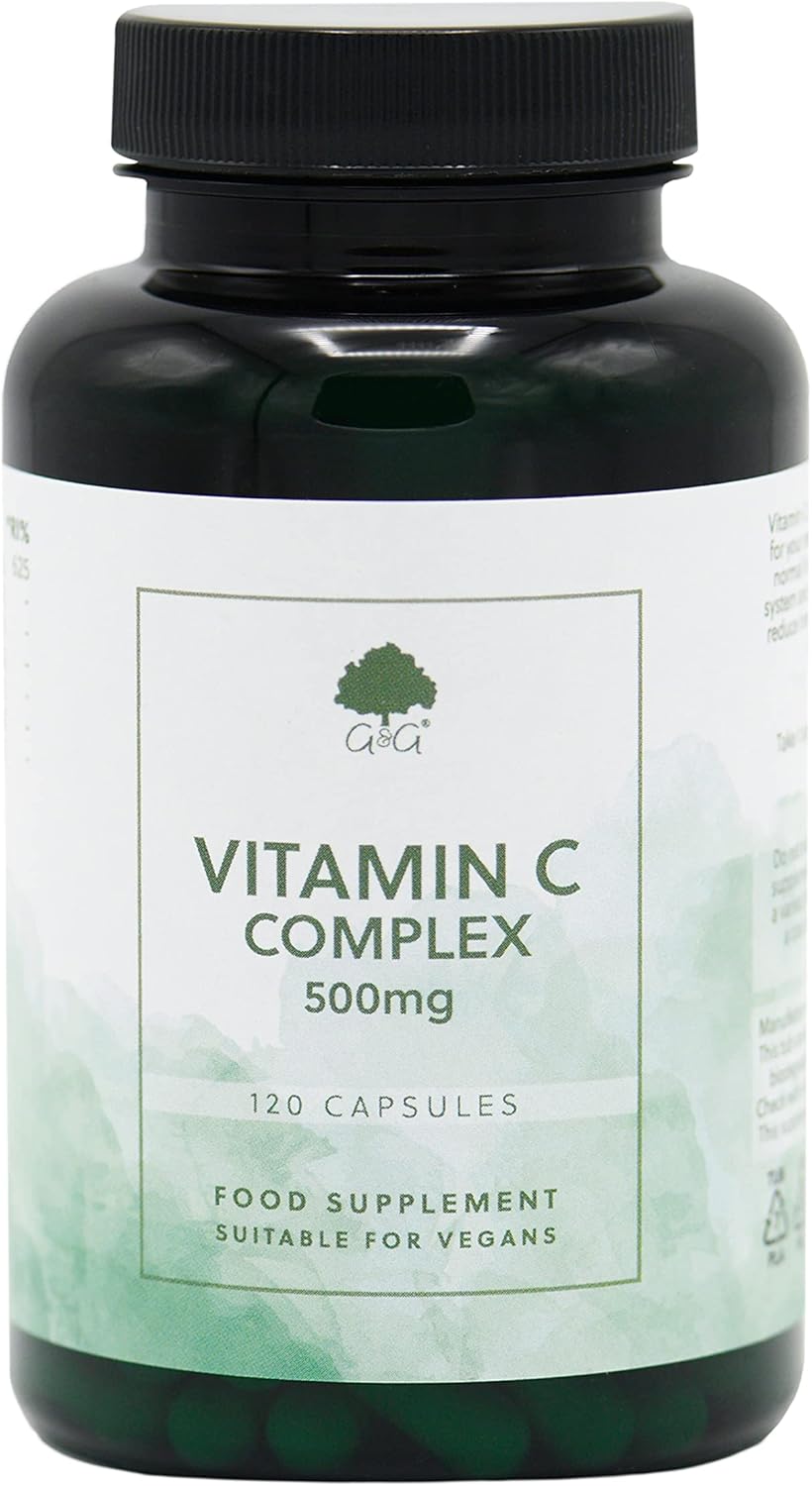 G&G Vitamin C Complex Supplement 500mg, 120 Capsules