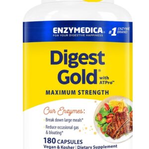 Enzymedica Digest Gold with ATPro Maximum Strength | 180 Capsules