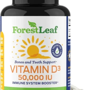 ForestLeaf Vitamin D3 50,000 IU | Bone & Immune Support | 240 Capsules
