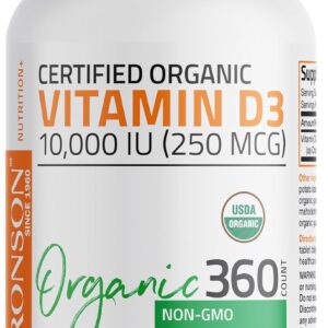BRONSON Vitamin D3 10000 IU 360 Tablets