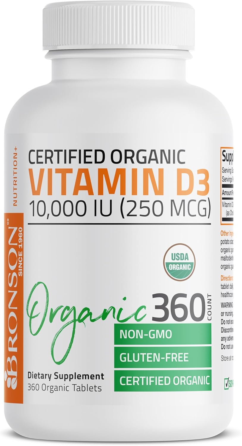 BRONSON Vitamin D3 10000 IU 360 Tablets