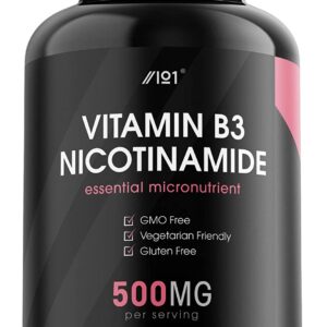 ALPHA01 Vegan Vitamin B3 500mg |90 Vegan Caps
