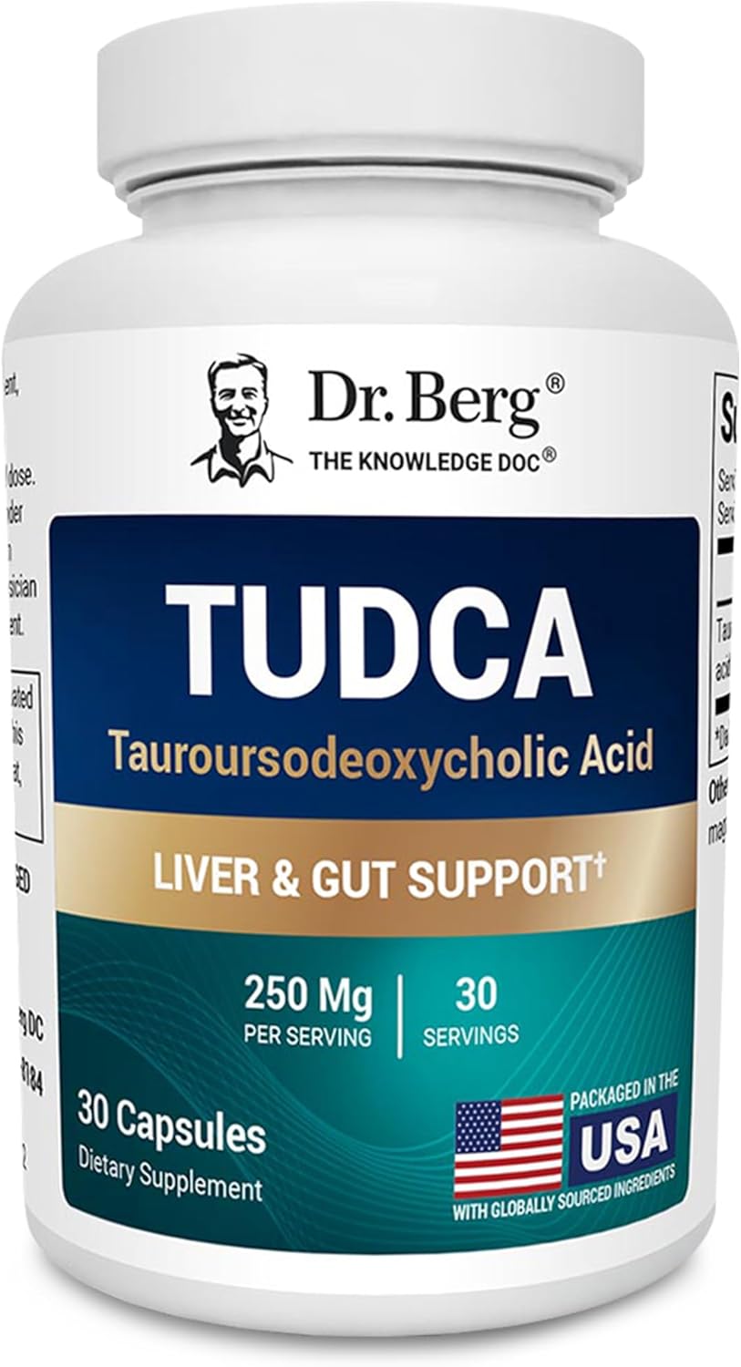 Dr. Berg’s TUDCA Supplement | Liver & Gallbladder Support | 30 Capsules