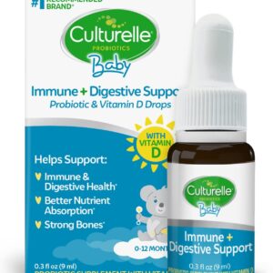 Culturelle Baby Probiotic Drops + Vitamin D | For Infants 0-12m