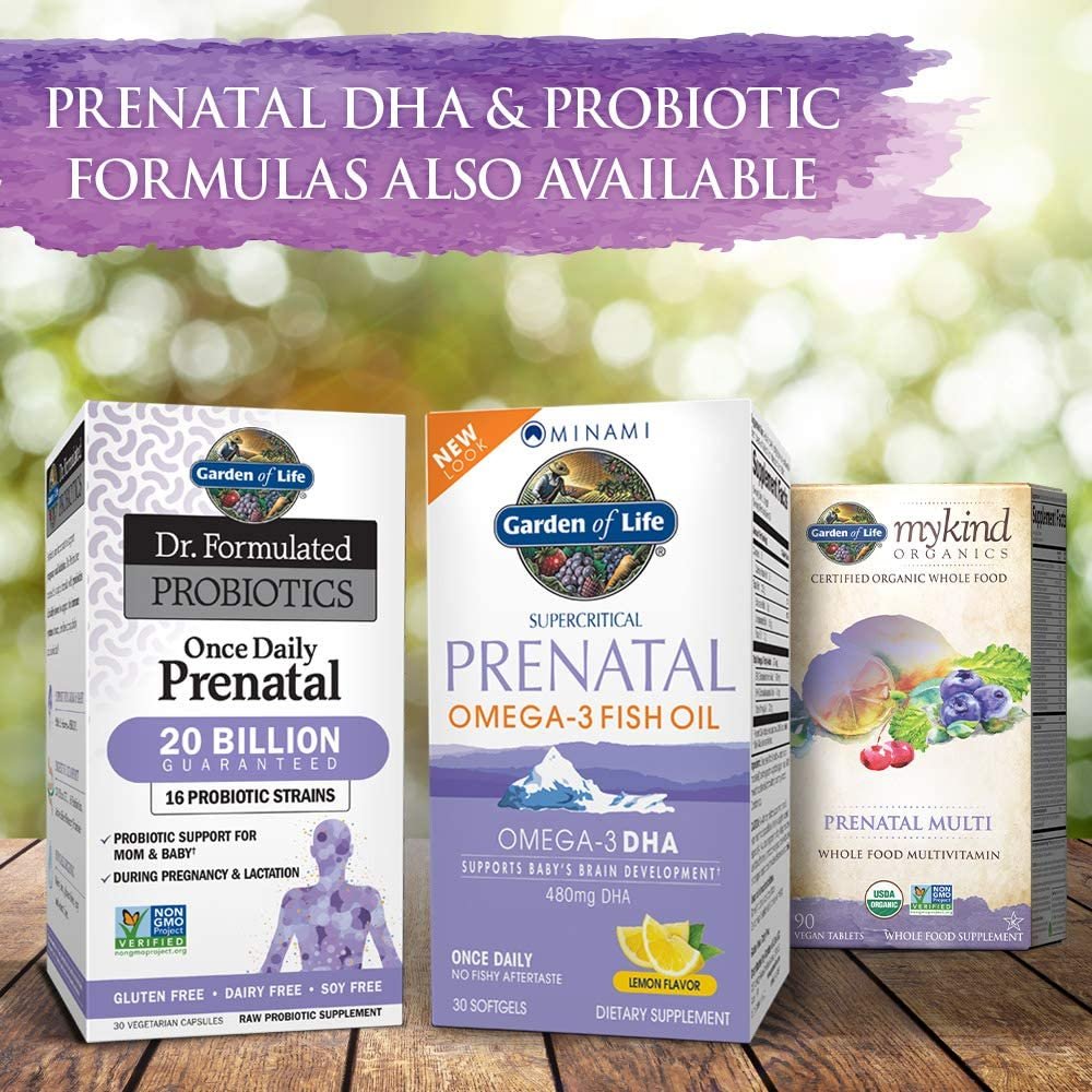 Garden of Life Prenatal Vitamins – mykind Organics Prenatal Multi – 90 Tablets, Vegan Whole Food Multivitamin, Folate not Folic Acid & Stomach Soothing Blend, Organic Prenatals Supplements for Women جاردين أوف لايف غذاء كامل فيتامينات متعددة عضوية للأمهات الحوامل ، 90 قرص نباتى - الصورة 6
