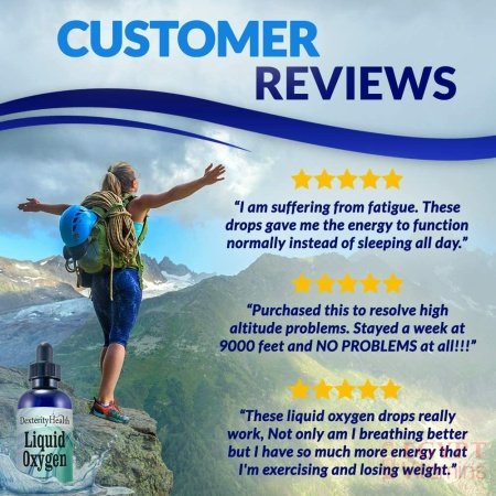 Dexterity Health Gotas de oxígeno líquido de 4 oz. Botella con gotero, vegana, totalmente natural y 100% estéril, mezcla patentada de compuestos ricos en oxígeno, gotas de oxígeno líquido estabilizadas - الصورة 31
