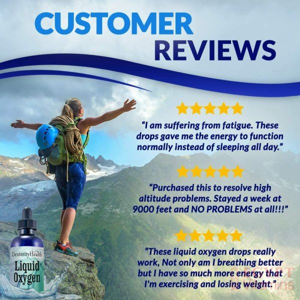 Dexterity Health Gotas de oxígeno líquido de 4 oz. Botella con gotero, vegana, totalmente natural y 100% estéril, mezcla patentada de compuestos ricos en oxígeno, gotas de oxígeno líquido estabilizadas - الصورة 19