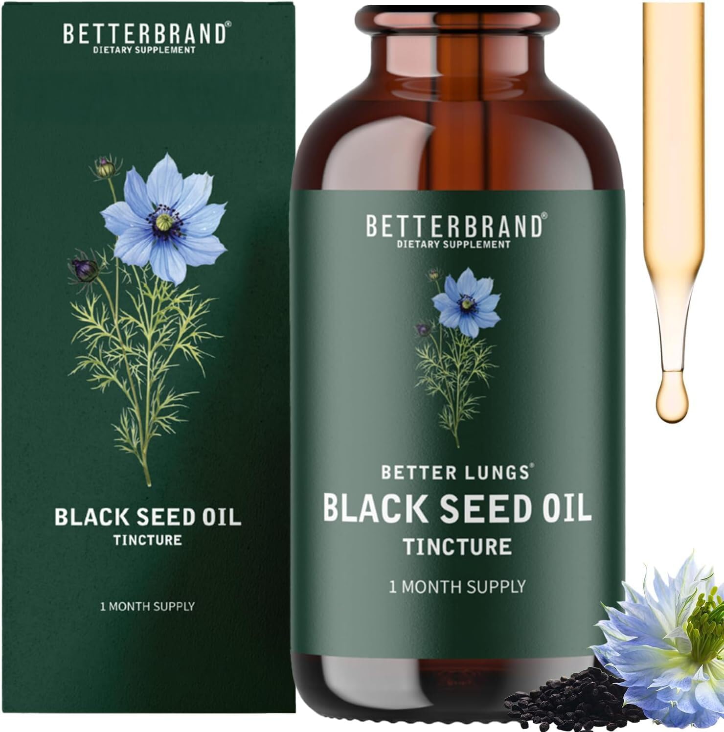 Betterbrand BetterLungs Black Seed Oil Tincture | 60ml