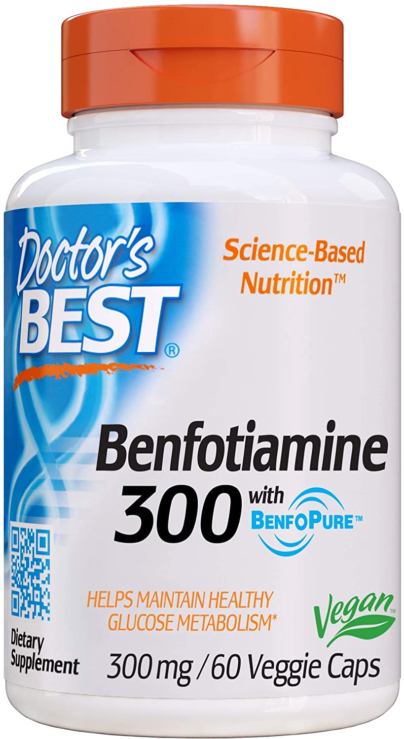 Doctor’s Best BenFotiamine with BenfoPure 300 mg, 60 Capsules