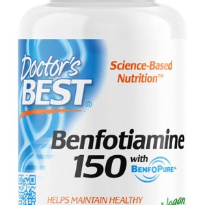 Doctor Best Benfotiamine with BenfoPure 150mg, 120 Capsules