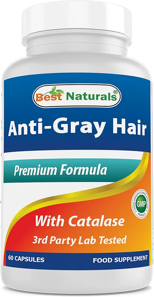 Best Naturals Anti Gray Hair Formula | Catalase | 60 Capsules