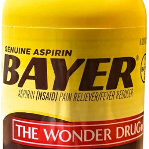 Bayer 325 mg Coated Tablets (500 Count) باير اسبرين تركيز 325 مج 500 كبسولة