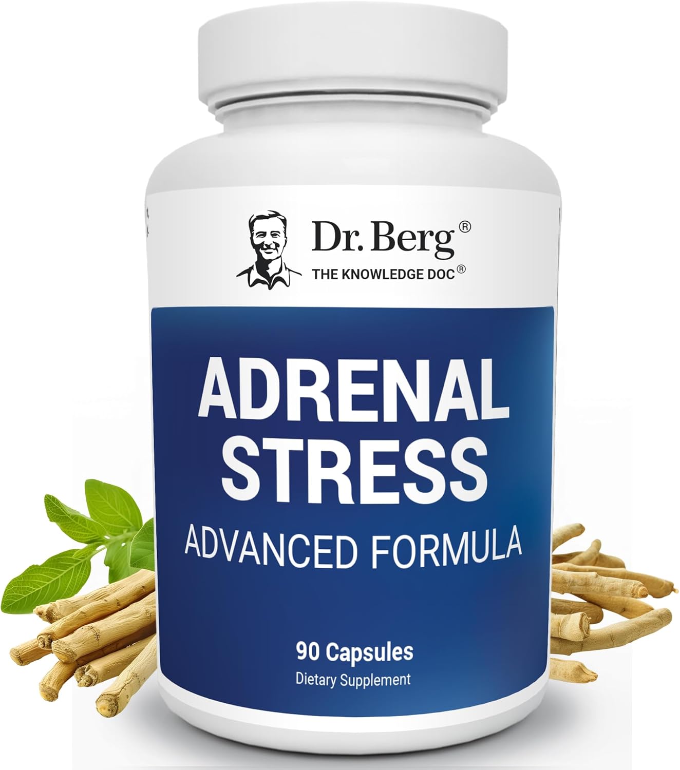 Dr. Berg’s Adrenal Stress Advanced Formula , Adrenal Supplements | 90 Capsules