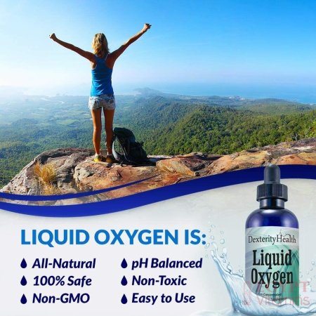 Dexterity Health Gotas de oxígeno líquido de 4 oz. Botella con gotero, vegana, totalmente natural y 100% estéril, mezcla patentada de compuestos ricos en oxígeno, gotas de oxígeno líquido estabilizadas - الصورة 35