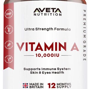 Aveta Nutrition Vitamin A 10,000IU | 365 Tablets