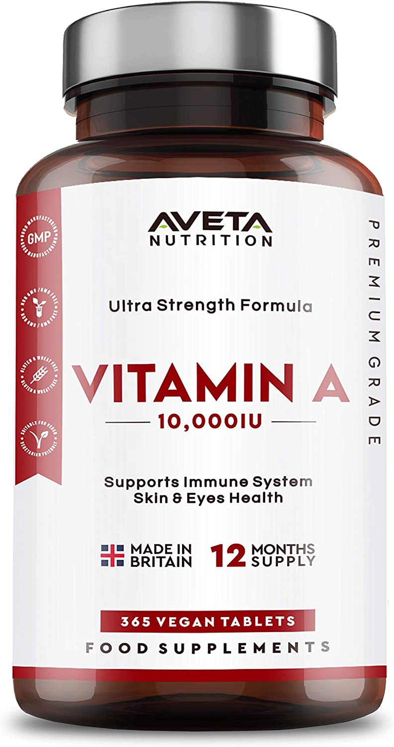 Aveta Nutrition Vitamin A 10,000IU | 365 Tablets