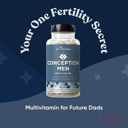 Eu Natural Conception Men Fertility Vitamins – Male Optimal Count, Motility Strength, Healthy Volume Production – Zinc, Folate, Ashwagandha Pills – 60 Vegetarian Soft Capsules فيتامينات الخصوبة للرجال ، مع الزنك وحمض الفوليك والأشواجندا ، لزيادة الخصوبة ، و تحسين الصحة الإنجابية ، 60 كبسولة نباتية - الصورة 19