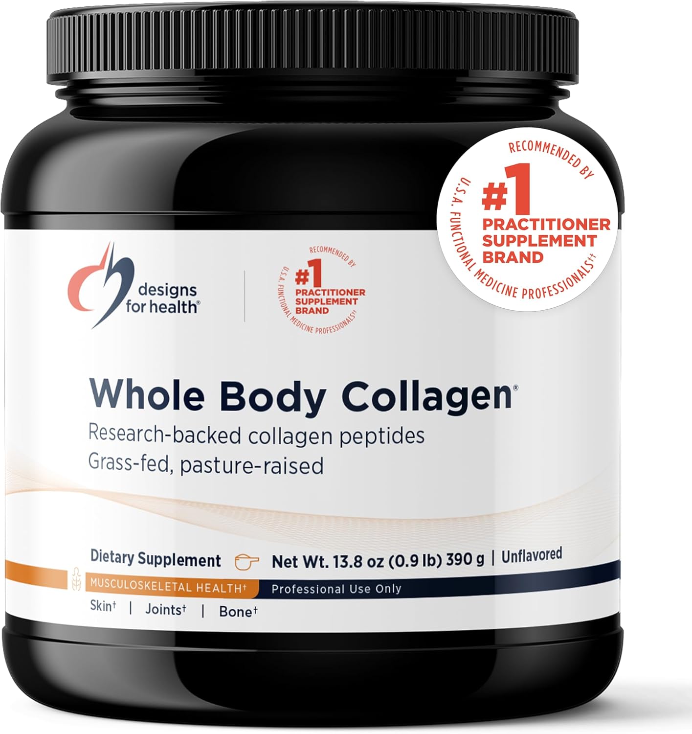 Designs for Health Whole Body Collagen Powder 390 g | 30 Servings