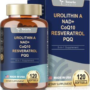 Advanced Urolithin A Supplement with NAD+ & Resveratrol ,PQQ | 120 Softgels