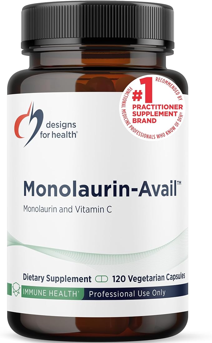 Designs for Health Monolaurin-Avail | 120 Capsules
