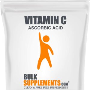 BulkSupplements.com Vitamin C Powder – Ascorbic Acid Vitamin C – Vitamin C Supplement – Ascorbic Acid Powder (1 Kilogram – 2.2 lbs – 1333 Servings) فيتامين ج 750 مجم الجرعة 1 كيلو جرام