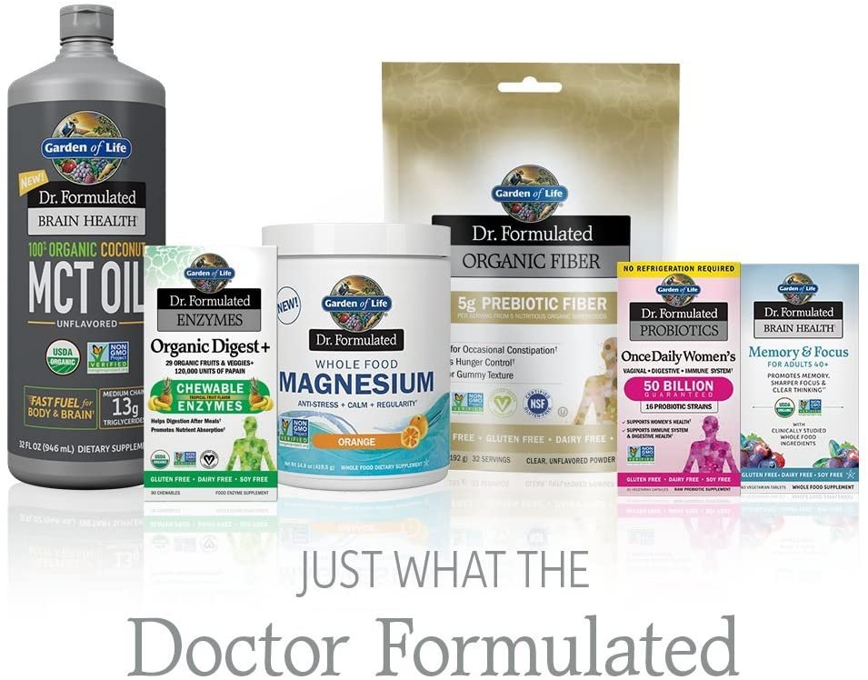 Garden of Life Dr. Formulated Brain Health 100% Organic Coconut MCT Oil 32 fl oz Unflavored, 13g MCTs, Keto & Paleo Diet Friendly Body & Brain Fuel, Certified Non-GMO Vegan & Gluten Free, Hexane-Free جاردين اوف لايف ، زيت م س ت من جوز الهند العضوى 100%، لصحة المخ ووقود سريع للجسم والمخ ، 946 مل - الصورة 9