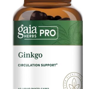 Gaia Herbs Pro Ginkgo | Cognitive Support | 60 Liquid Phyto-Caps