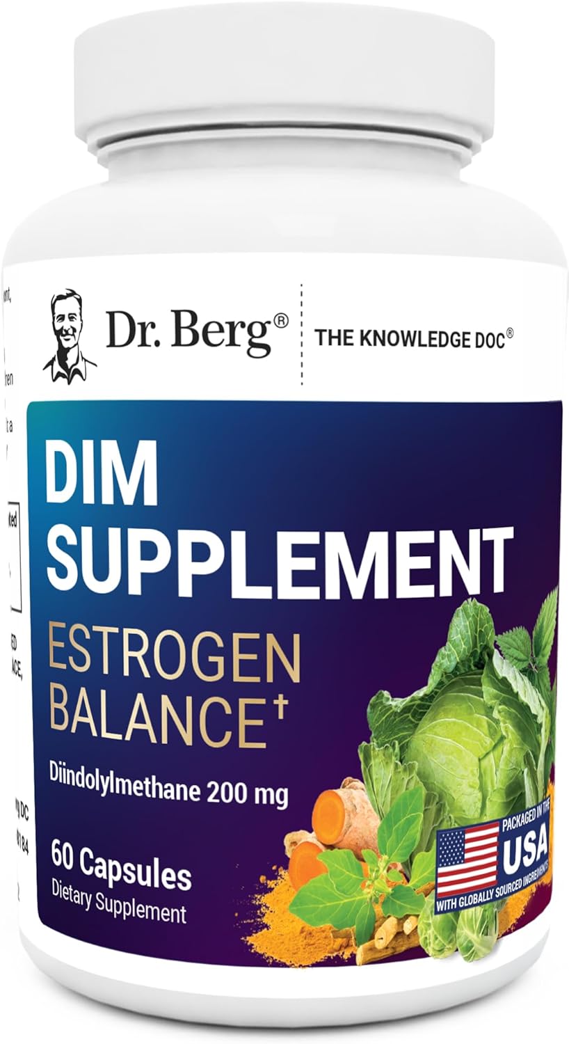 Dr Berg’s DIM Supplement Estrogen Support | 60 Capsules