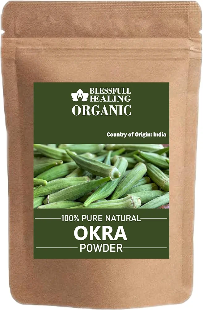 Blessfull Healing Organic Okra Powder | For Digestive Health | 100g