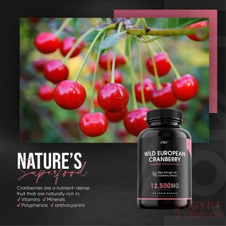 ALPHA01 Wild Cranberry Extract – 12,500mg – High Strength 50:1 Cranberry Extract, 120 Vegan Capsules – No Additives — Non-GMO, Gluten Free. مسحوق الكرانبيرى 12500 مجم للجرعة، عالى التركيز ، بنسبة استخلاص 1 : 50، 120 كبسولة نباتية، بدون إضافات - الصورة 22