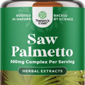 Extra Strength Saw Palmetto Extract 500mg – DHT Blocker for Hair & Prostate | 200 Capsules