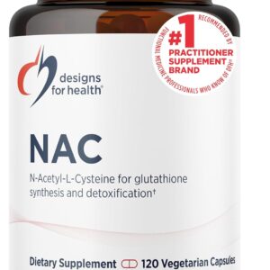Designs for Health NAC 900mg | 120 Capsules | Immune & Detox