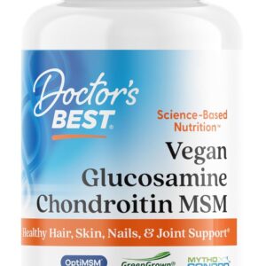 Doctor’s Best Vegan Glucosamine Chondroitin MSM | 120 Capsules