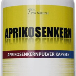 Apricot Kernel Capsules 430 mg B17, 300 Capsules