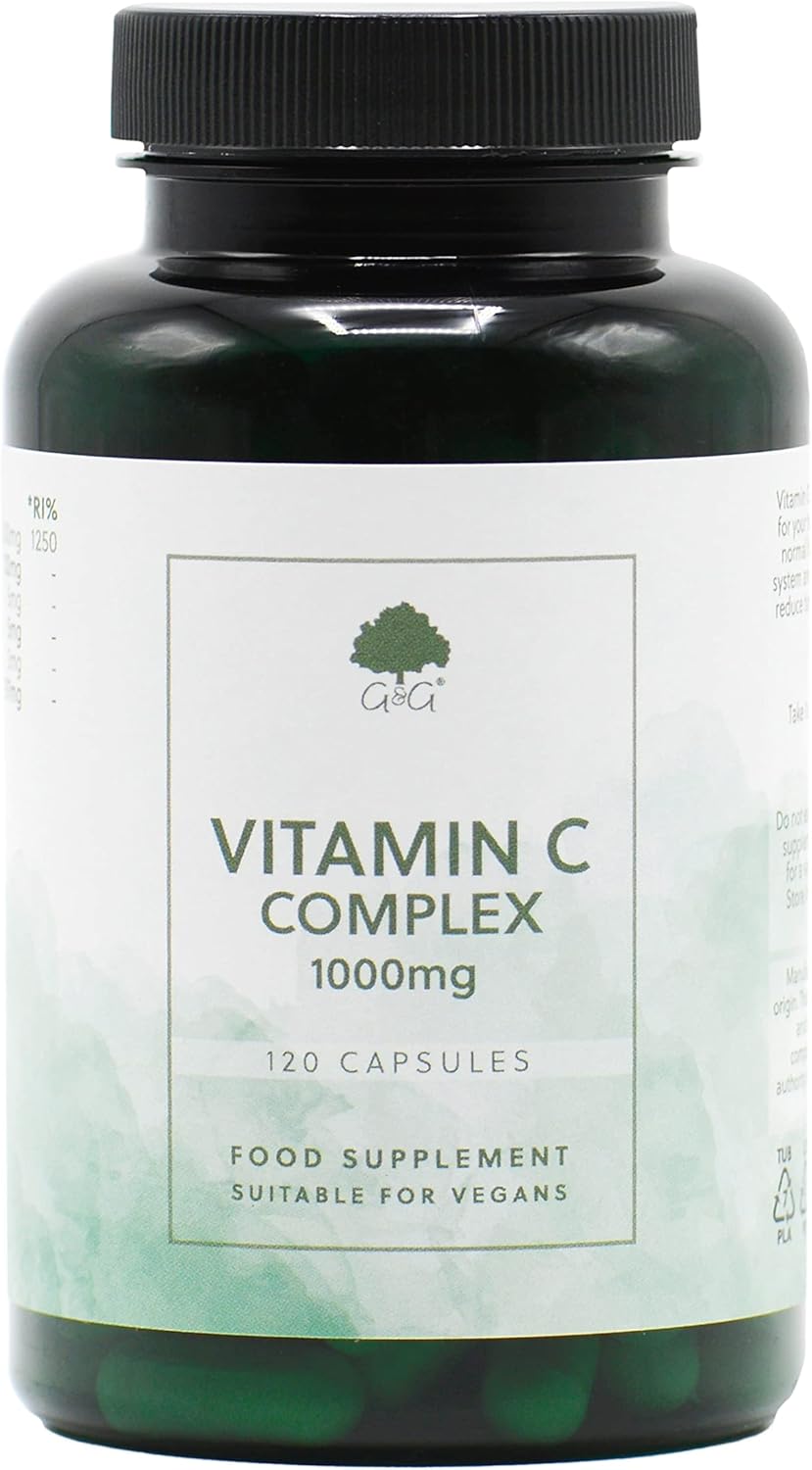 G&G High Strength Vitamin C 1000mg Capsules with Rosehip | 120 Capsules