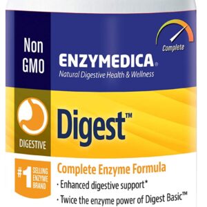 Enzymedica Digest, Complete Enzyme Formula for Everyone’s Digestive Health, with Full Range of Enzymes for Everyday Diets, 240 Capsules