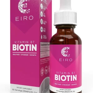 EIRO Biotin Liquid Drops | 6000mcg per serving | Healthier, Stronger, Faster – Hair & Nails | Superior Absorption