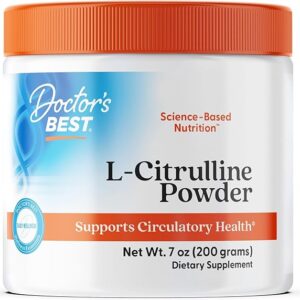 Doctor’s Best L-Citrulline Powder | Pure NO Booster | Unflavored, Gluten Free