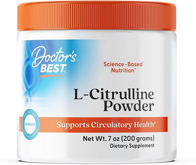 Doctor’s Best L-Citrulline Powder | Pure NO Booster | Unflavored, Gluten Free