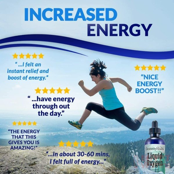 Dexterity Health Gotas de oxígeno líquido de 4 oz. Botella con gotero, vegana, totalmente natural y 100% estéril, mezcla patentada de compuestos ricos en oxígeno, gotas de oxígeno líquido estabilizadas - الصورة 22
