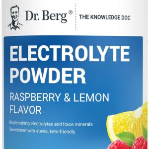 Dr Berg Electrolyte Powder Raspberry & Lemon 100 Servings