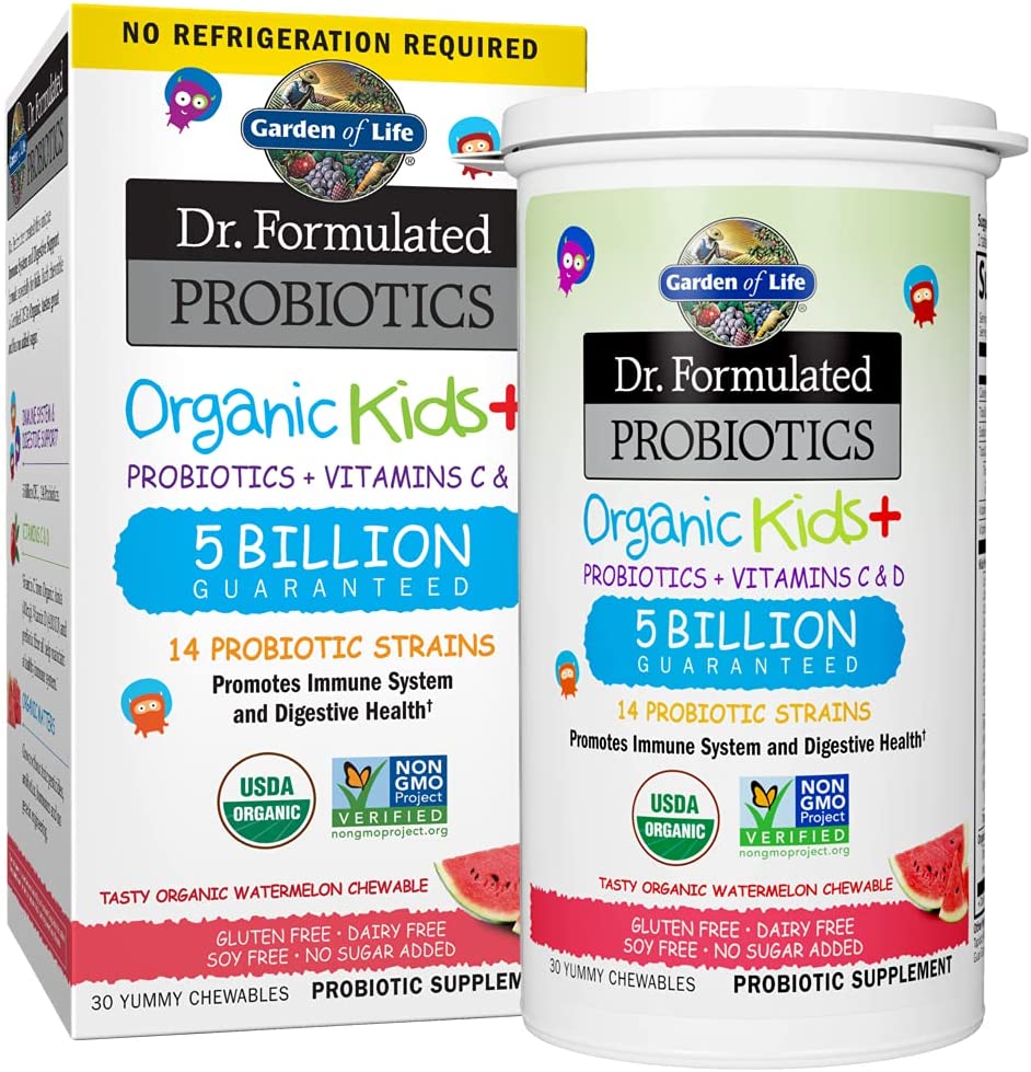 Garden of Life Dr. Formulated Probiotics Organic Kids | 30 Chews