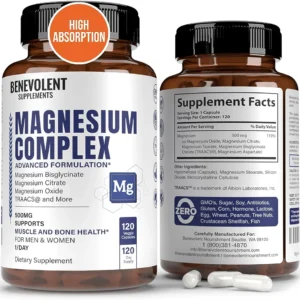 5-in-1 Magnesium Complex by Benevolent | 120 Capsules