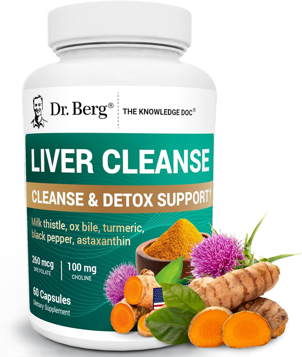 Dr. Berg Liver Cleanse | Premium Detox & Support Formula – 60 Capsules