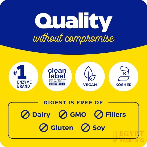 Enzymedica Digest, Complete Enzyme Formula for Everyone’s Digestive Health, with Full Range of Enzymes for Everyday Diets, 90 Capsulesتركيبة إنزيمية كاملة لصحة الجهاز الهضمي وحل مشاكله من تقلصات وانتفاخات وعسر الهضم عبوة 90 كبسولة - الصورة 14