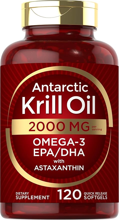 Carlyle Antarctic Krill Oil 2000 mg ,Omega-3 EPA, DHA | 120 Softgels